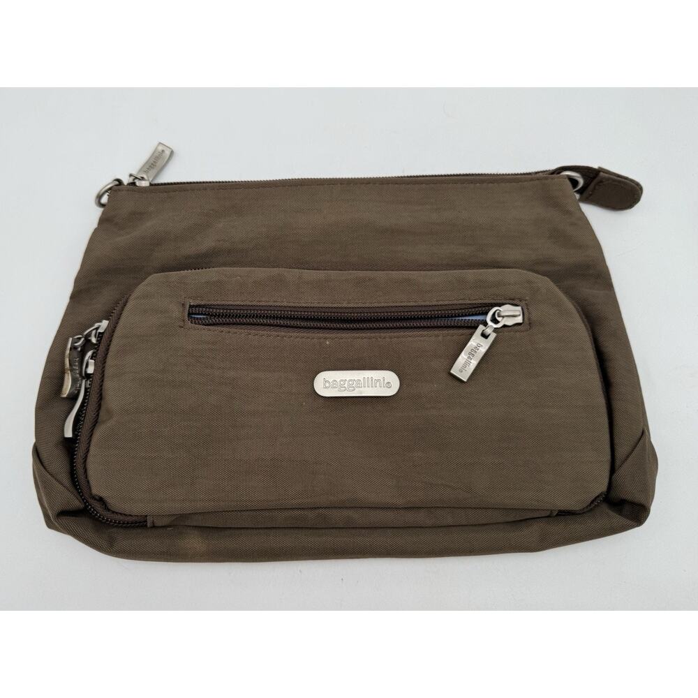Baggalinni Brown Crossbody Travel Organizer Bag 10" x 6.5"